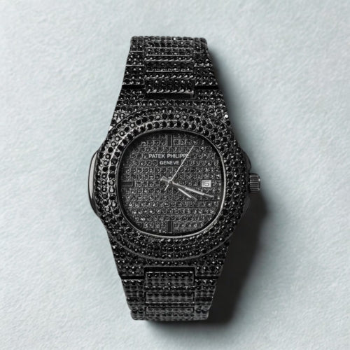 Black Stone Luxury Watch